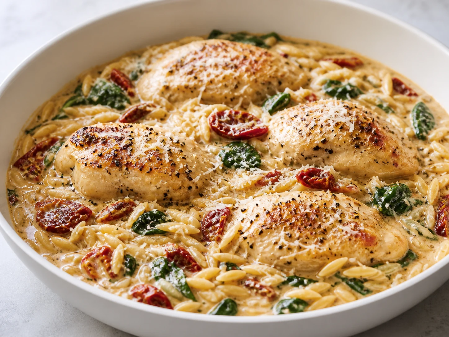 Marry Me Chicken Orzo